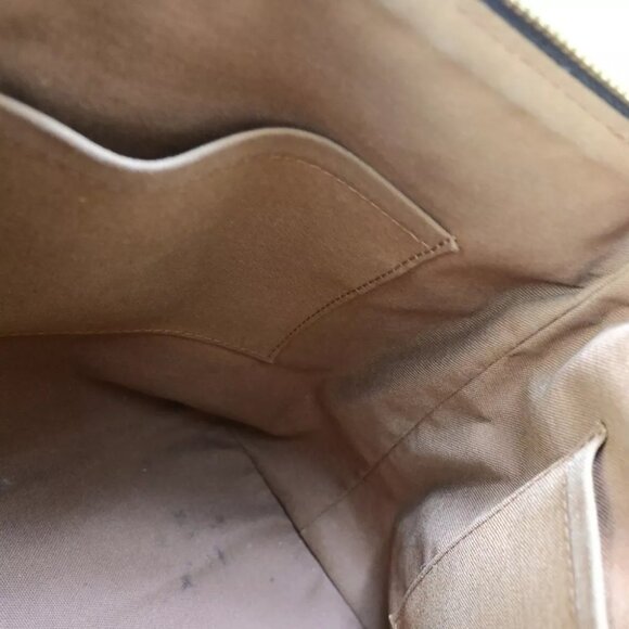 LOUIS VUITTON Palermo PM Hand Bag Monogram Leather Brown France M40145 32FA893 - Picture 4 of 13